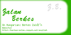 zalan berkes business card